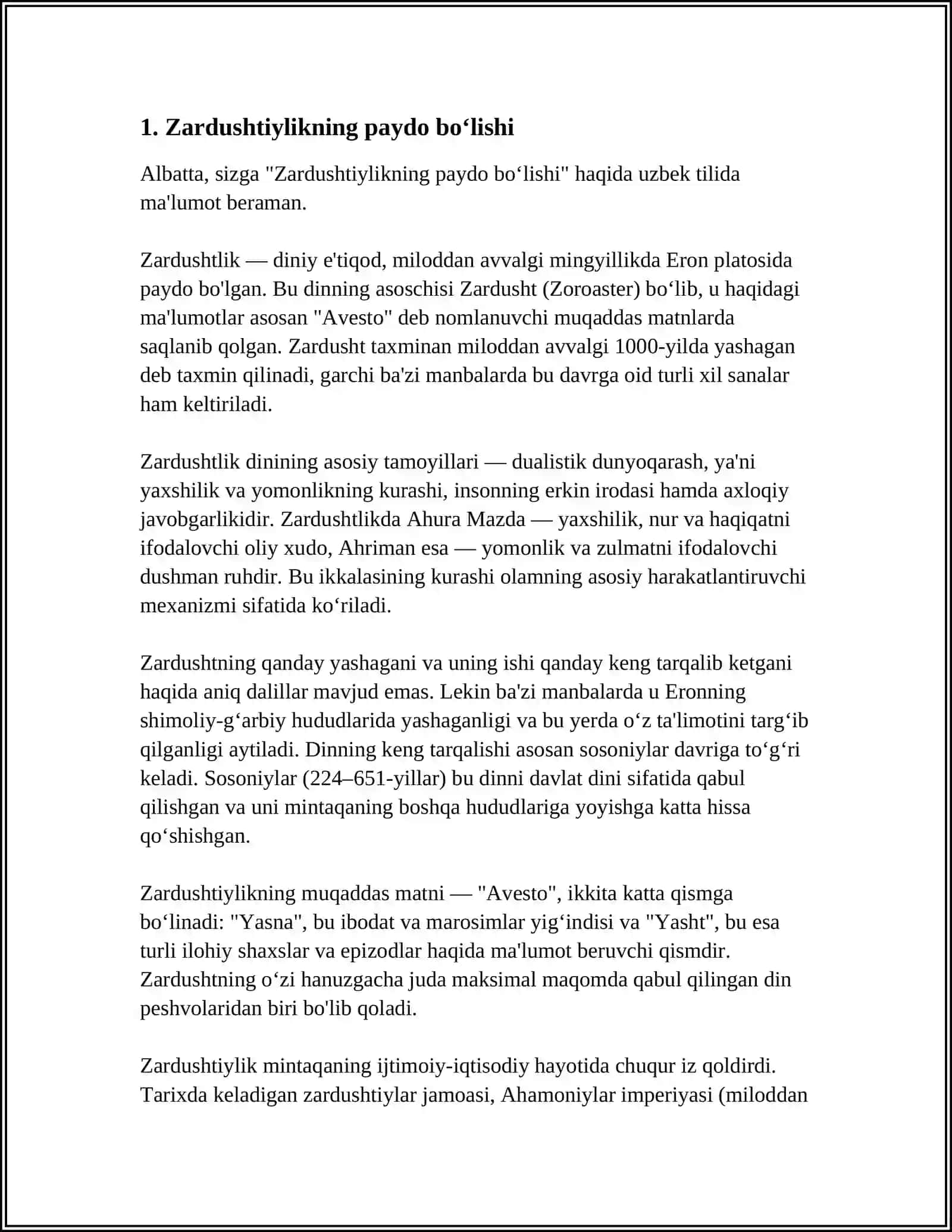 ZARDUSHTIYLIKNING DINIY IYERARXIYASI 3