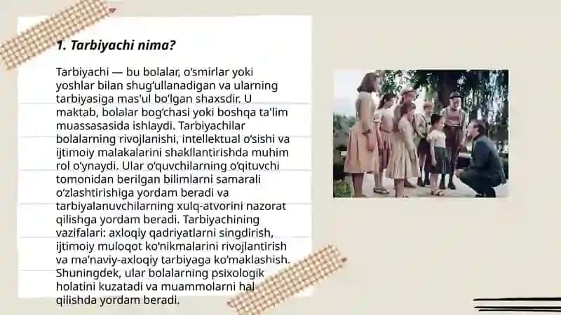 Tarbiyachi va uning jamiyatda tutgan örni 3
