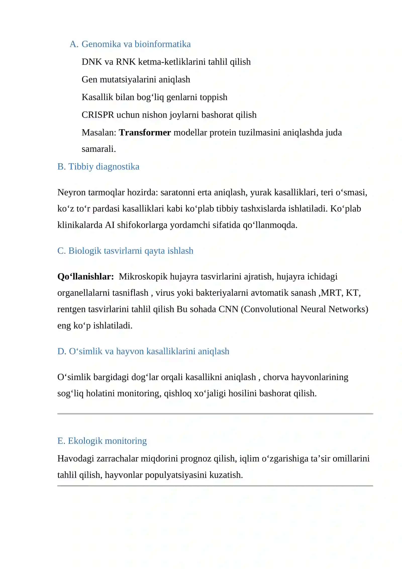 Neyron tarmoqlar 3