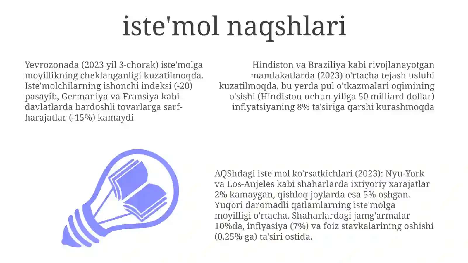 Isteʼmolvajamgʻarishgaoʻrtachahamdachegaralanganmoyillik 3