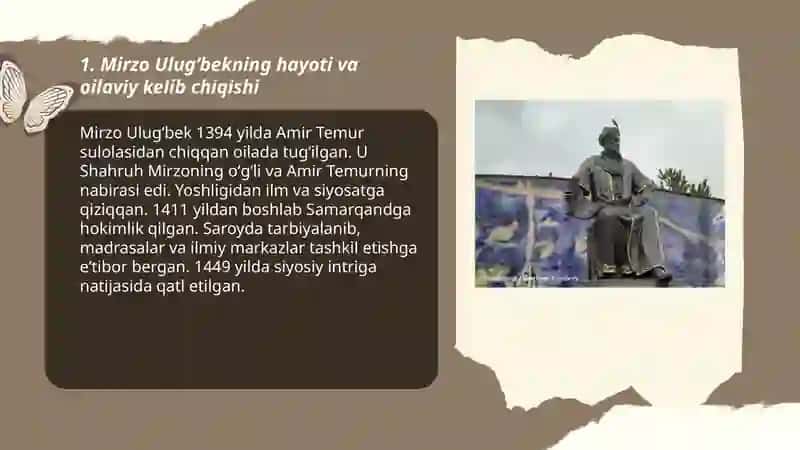 Mirzo Ulugʻbek-davlat arbobi va buyuk olim 3