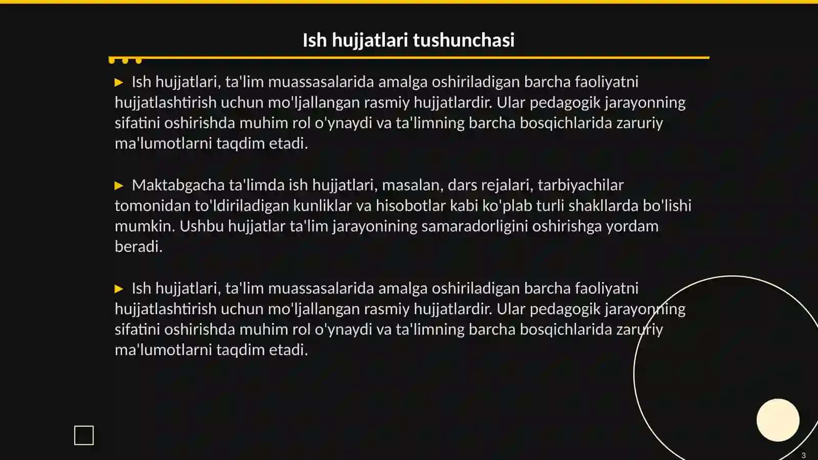 Maktabgacha ta'limda ish hujjatlari bilan ishlashning turli bosqichlari 3