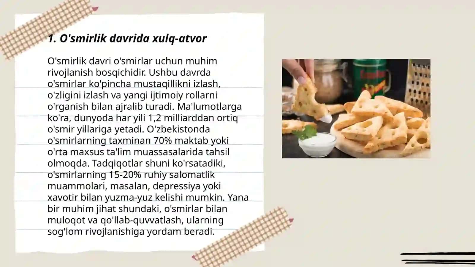 O'smirlik davrida xulq-atvor 3
