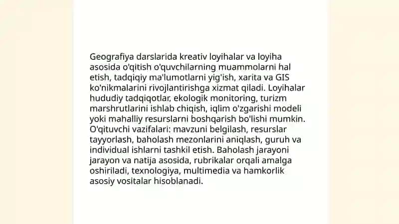 Geografiya ta’limida kreativ metodlar 3