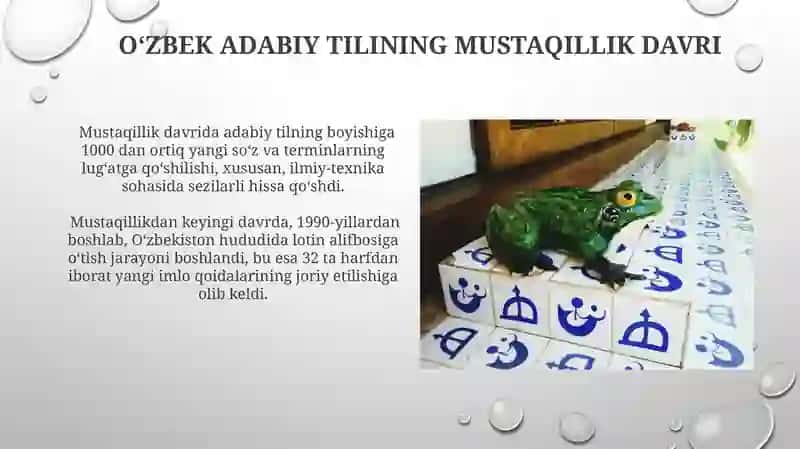 Hozirgi o‘zbek adabiy tilining taraqqiyot bosqichlari 3