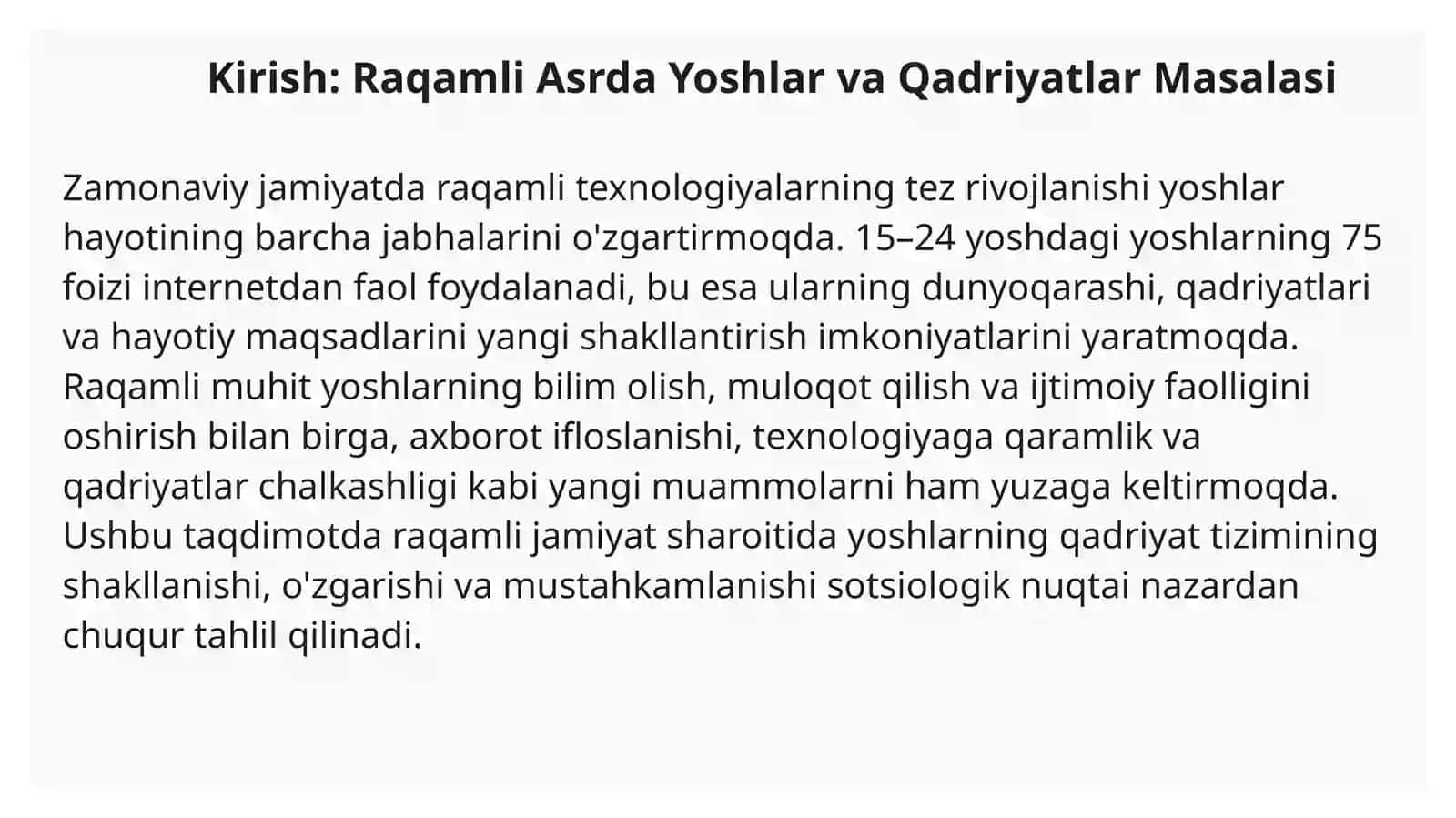 Raqamli Jamiyatda Yoshlarning Qadriyatli Mo'ljallari 3