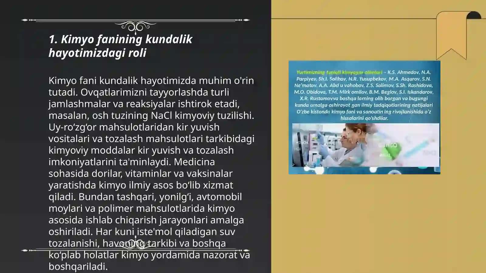 Kimyo fanining kundalik hayotimizdagi roli 3