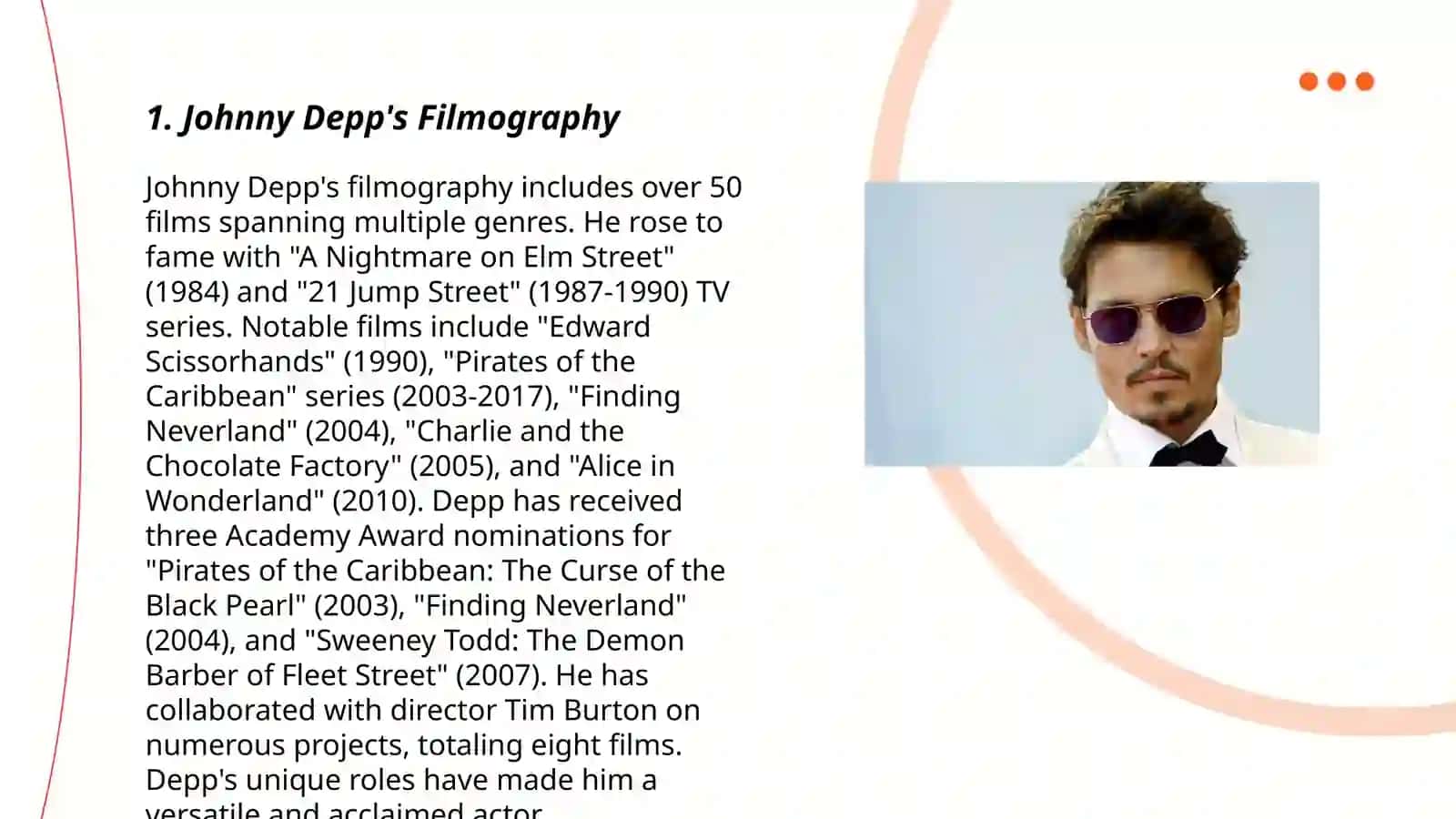 Johnny Depp's Filmography 3