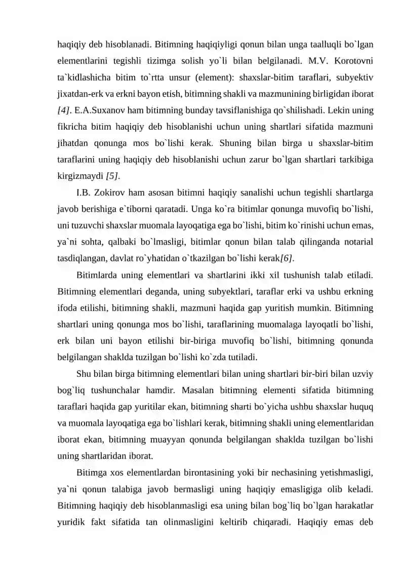 BITIMNING HAQIQIY EMASLIGI VA UNING HUQUQIY OQIBATI 3