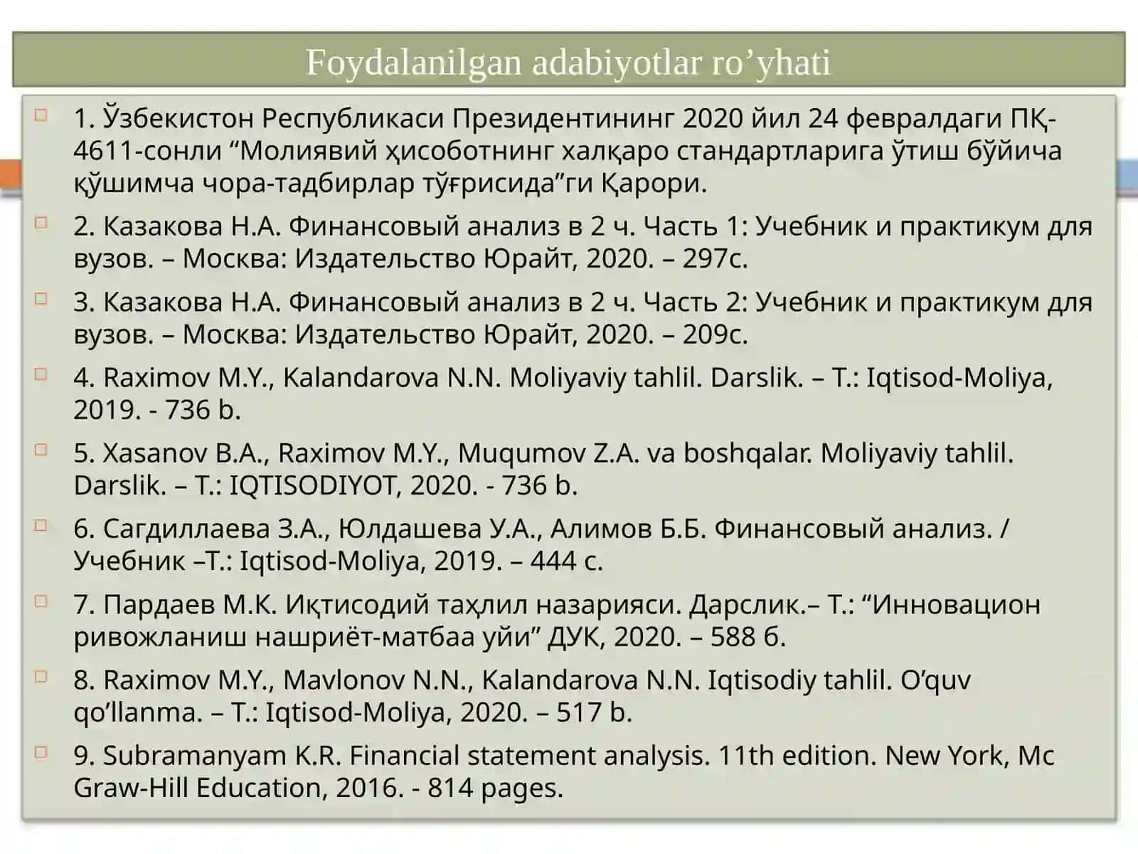 Iqtisodiy tahlilning predmeti,asosiy vazifalari va prinsiplari 3