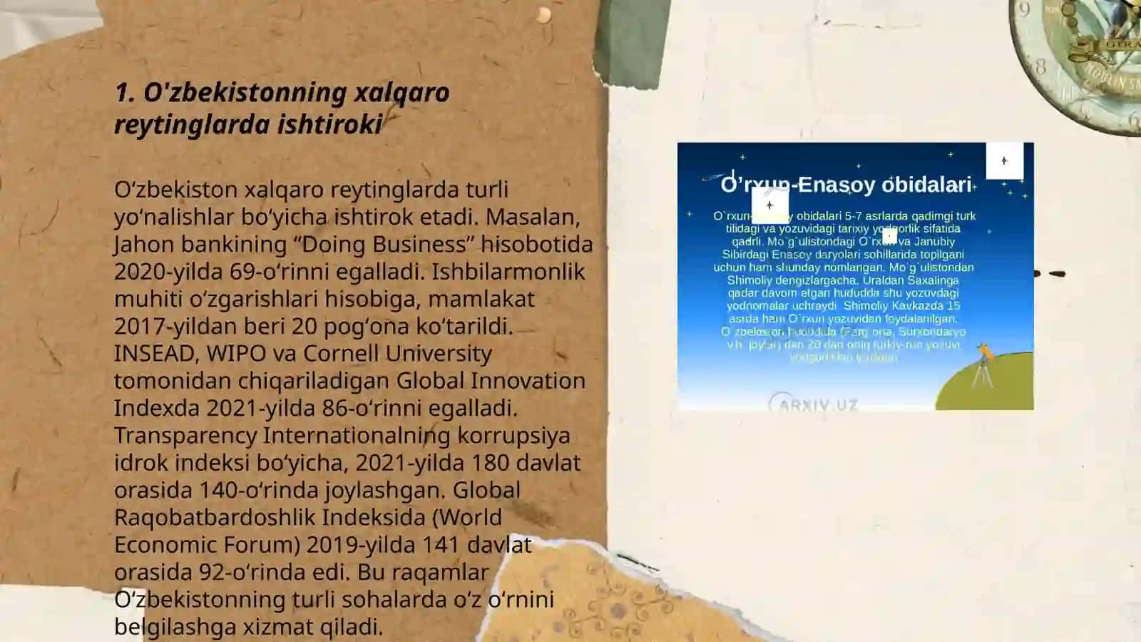 O’zbekistonni halqaro reytinglardagi ko’rsatgichlarini ko’tarishning tarixiy va siyosiy ahamiyati 3