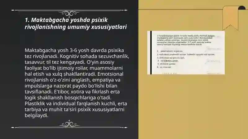 Maktabgacha yosh davrda psixik rivojlanish xususiyatlari 3