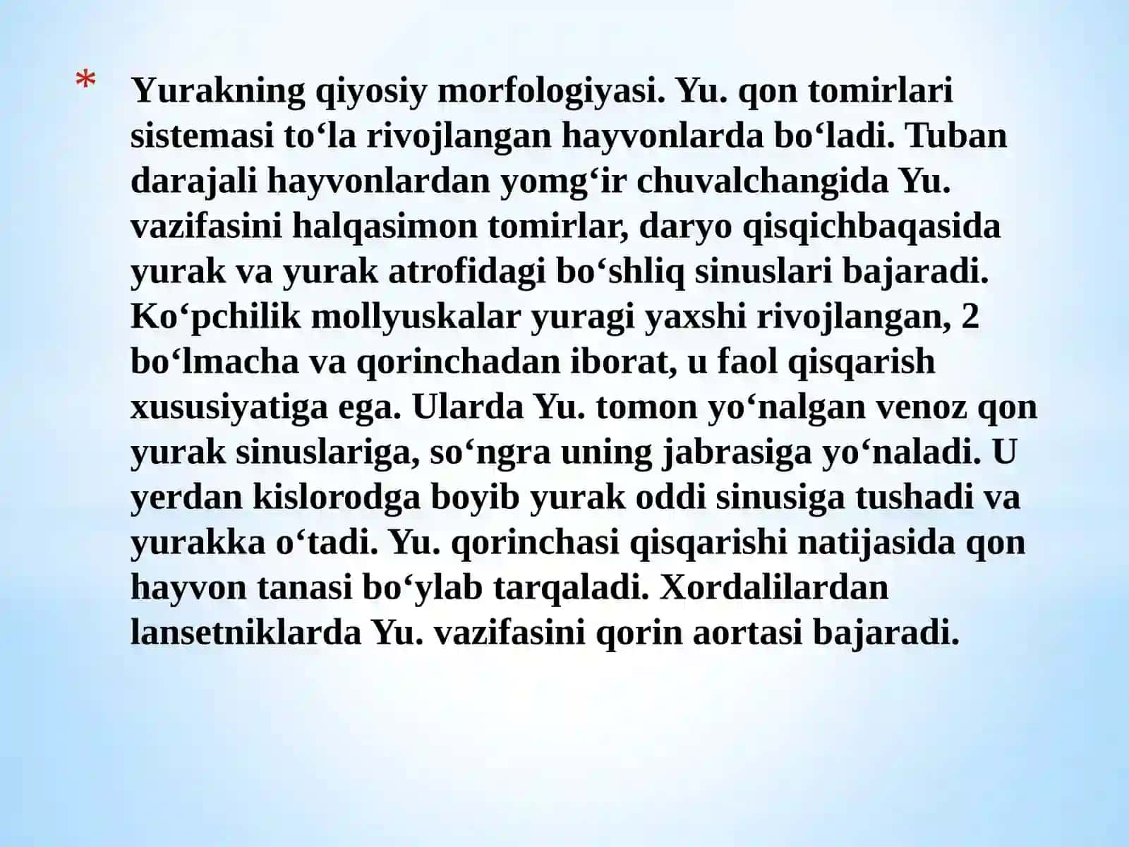 Yurak, Qon va Qon Aylanish Tizimasi 3