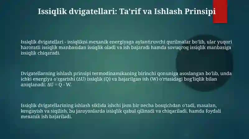 Issiqlik mashinalari va ularning foydali ish koeffitsiyenti 3