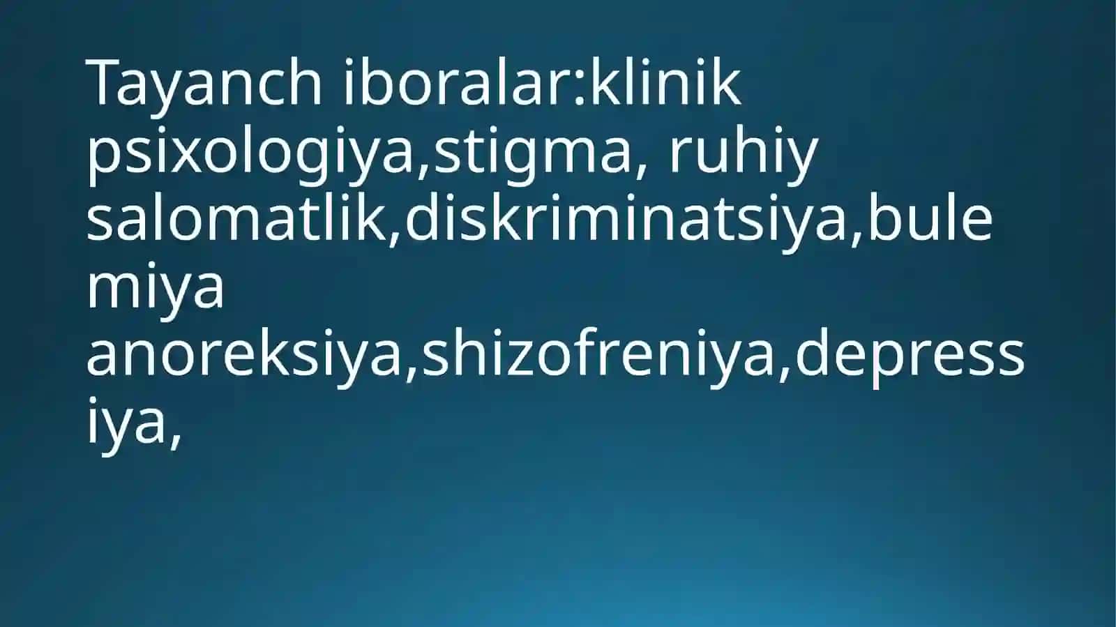 KLİNİK PSİXOLOGİYA VA RUHİY SALOMATLIK MUAMMOLARI 3