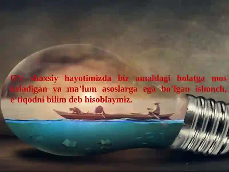 BILISH FALSAFASI GNOSEOLOGIYABILISH HAQIDAGI FALSAFIY TA’LIMOT 3