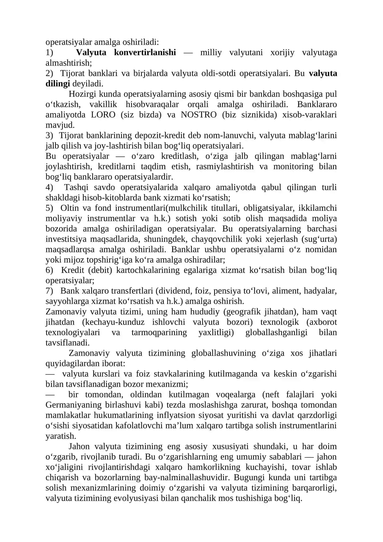Jahon valyuta tizimi va uning rivojlanish bosqichlari 3