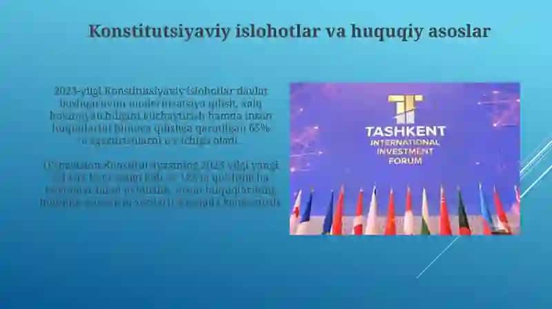 Yangi O‘zbekiston dastlabki inson haq-huquqlari va erkinliklari kafolatining yaratilishi 3