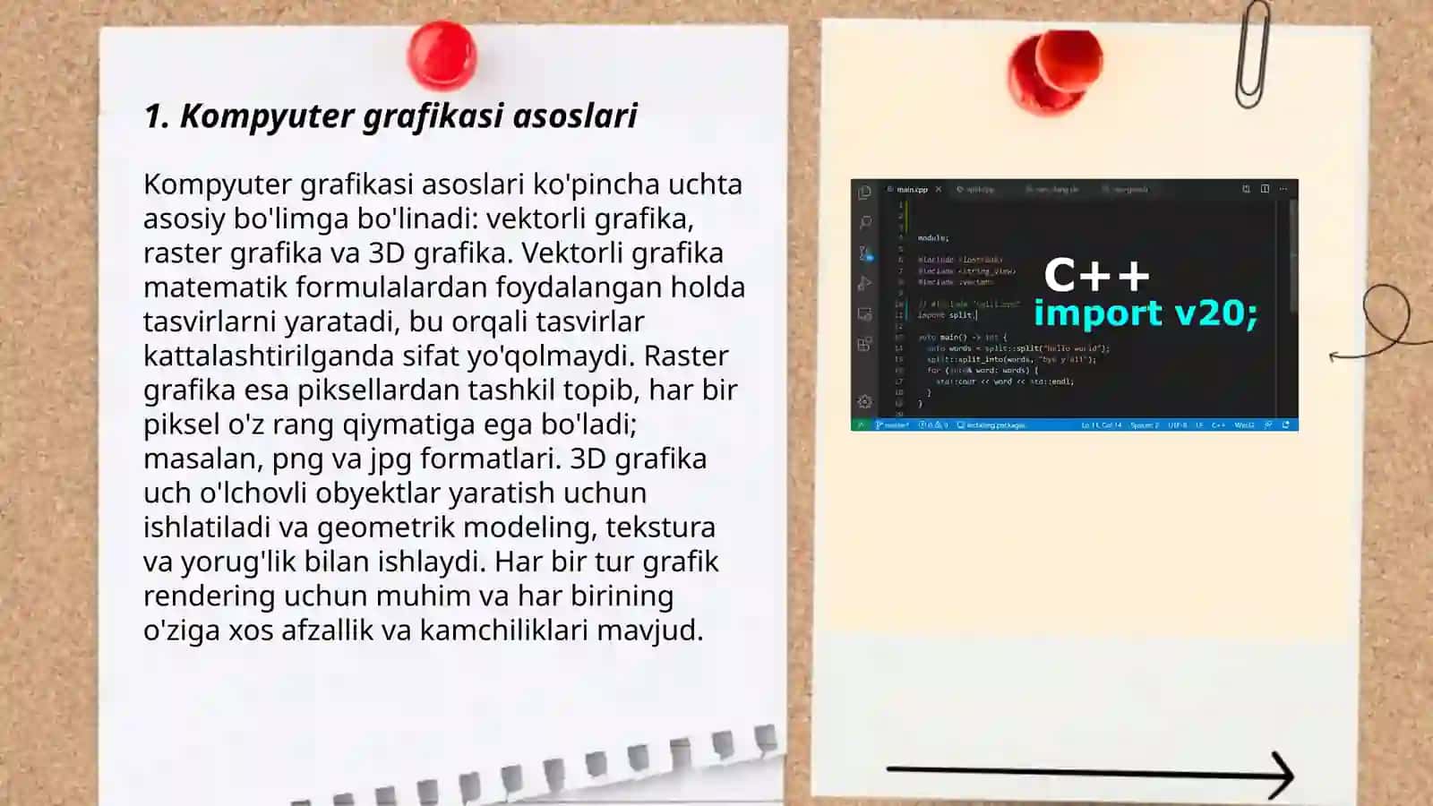 Kompyuter grafikasi va ularning turlari 3