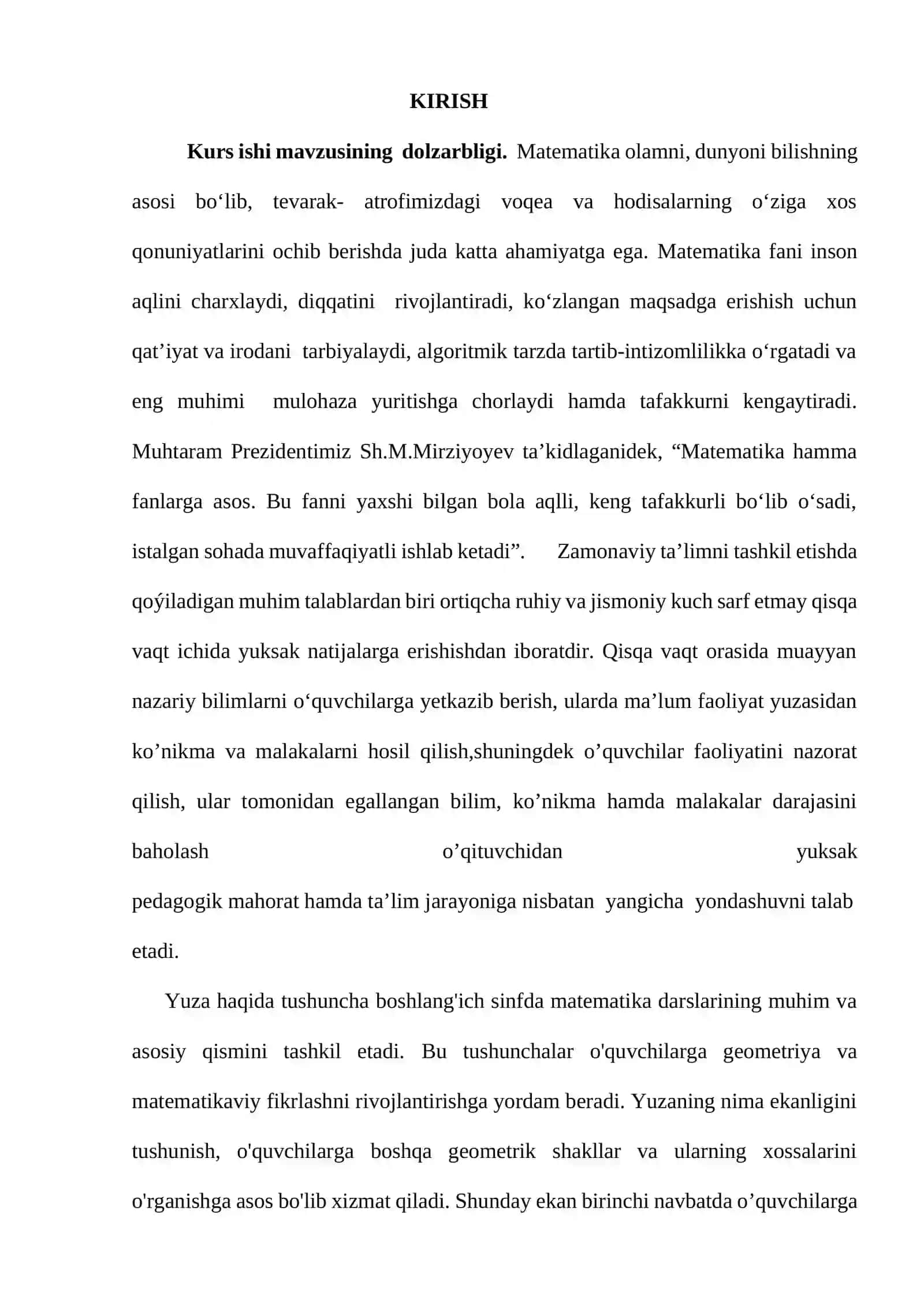 “Yuzlarni formula yordamida hisoblashga doir masalalar” 3