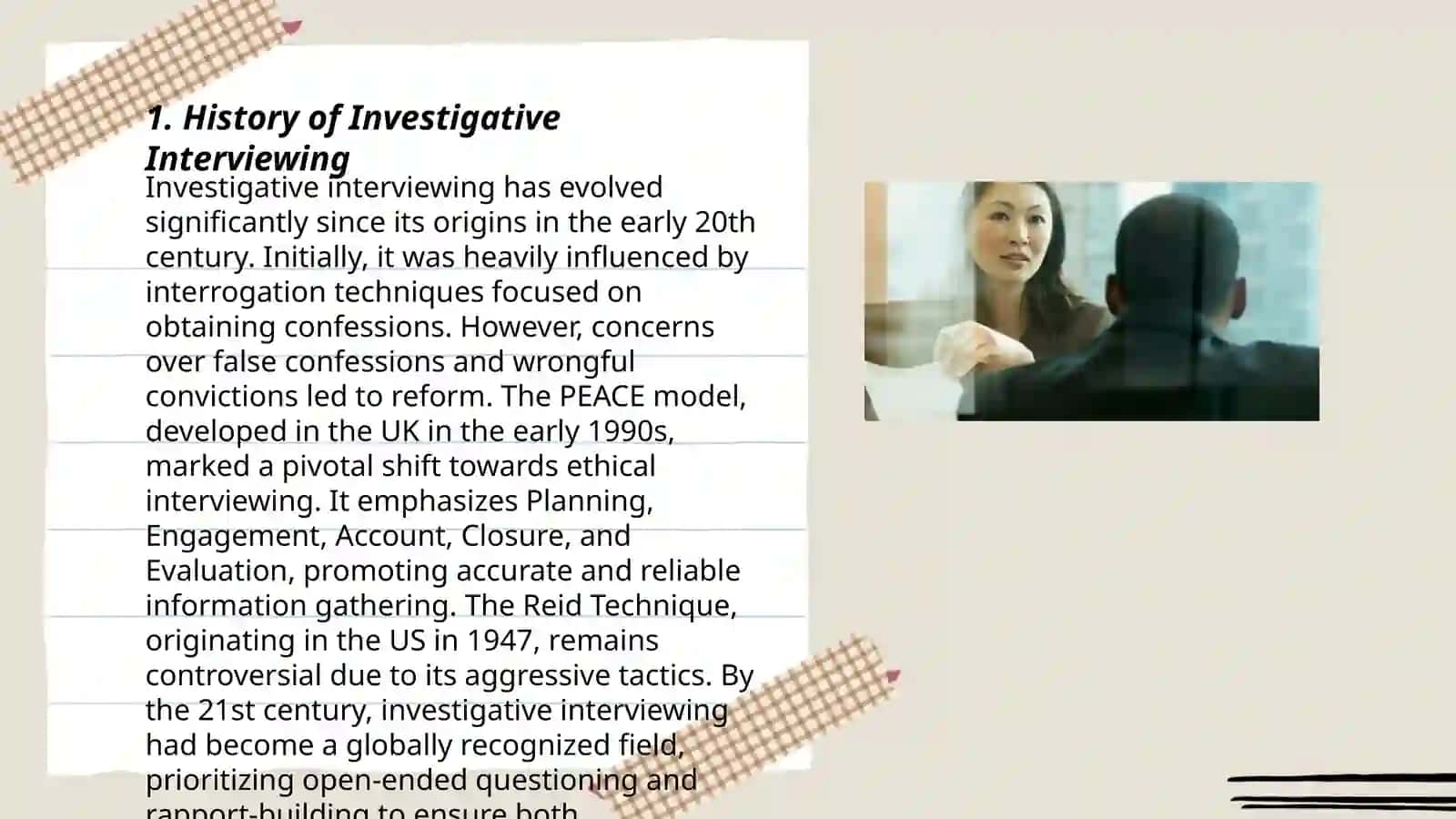 Investigative interviewing 3