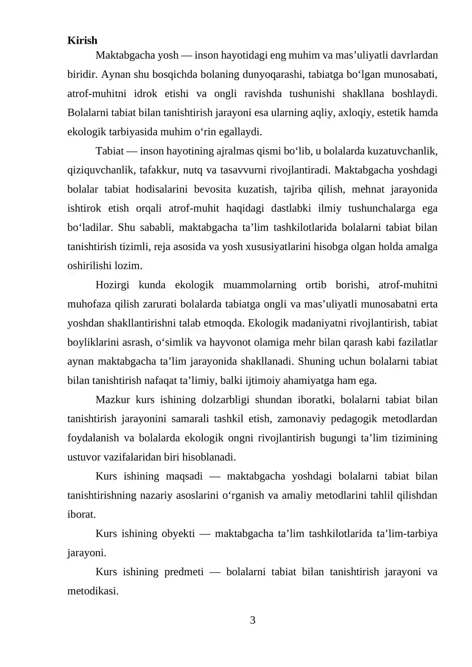Bolalarni tabiat bilan tanishtirishning nazariy va amaliy jihatlari 3