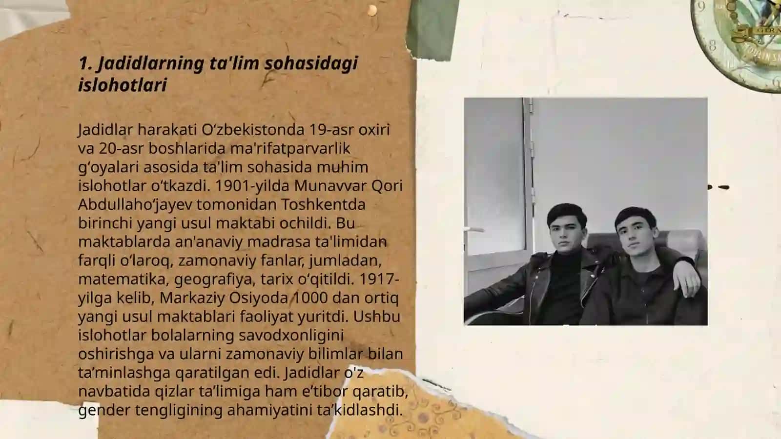 Jadid ma'rifatparvarlarining o'lka ijtimoiy-ma'naviy hayotida tutgan o'rni 3