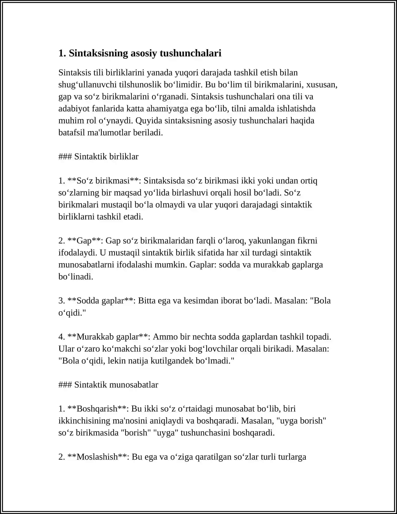SINTAKSIS HAQIDA UMUMIY MA'LUMOT 3