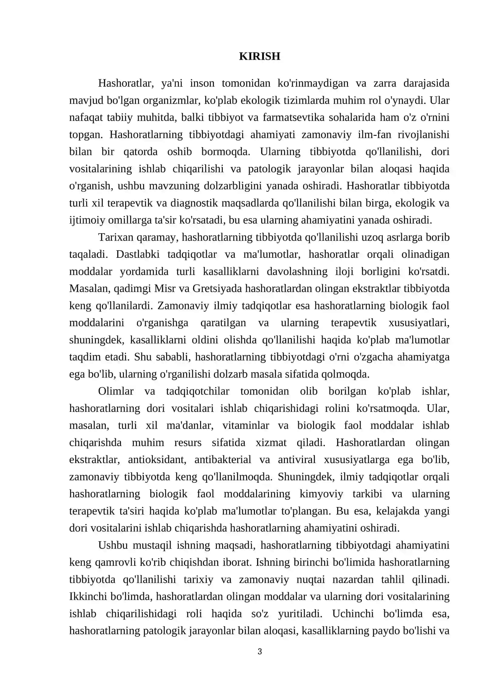 Hashoratlarning tibbiyotdagi ahamiyati 3