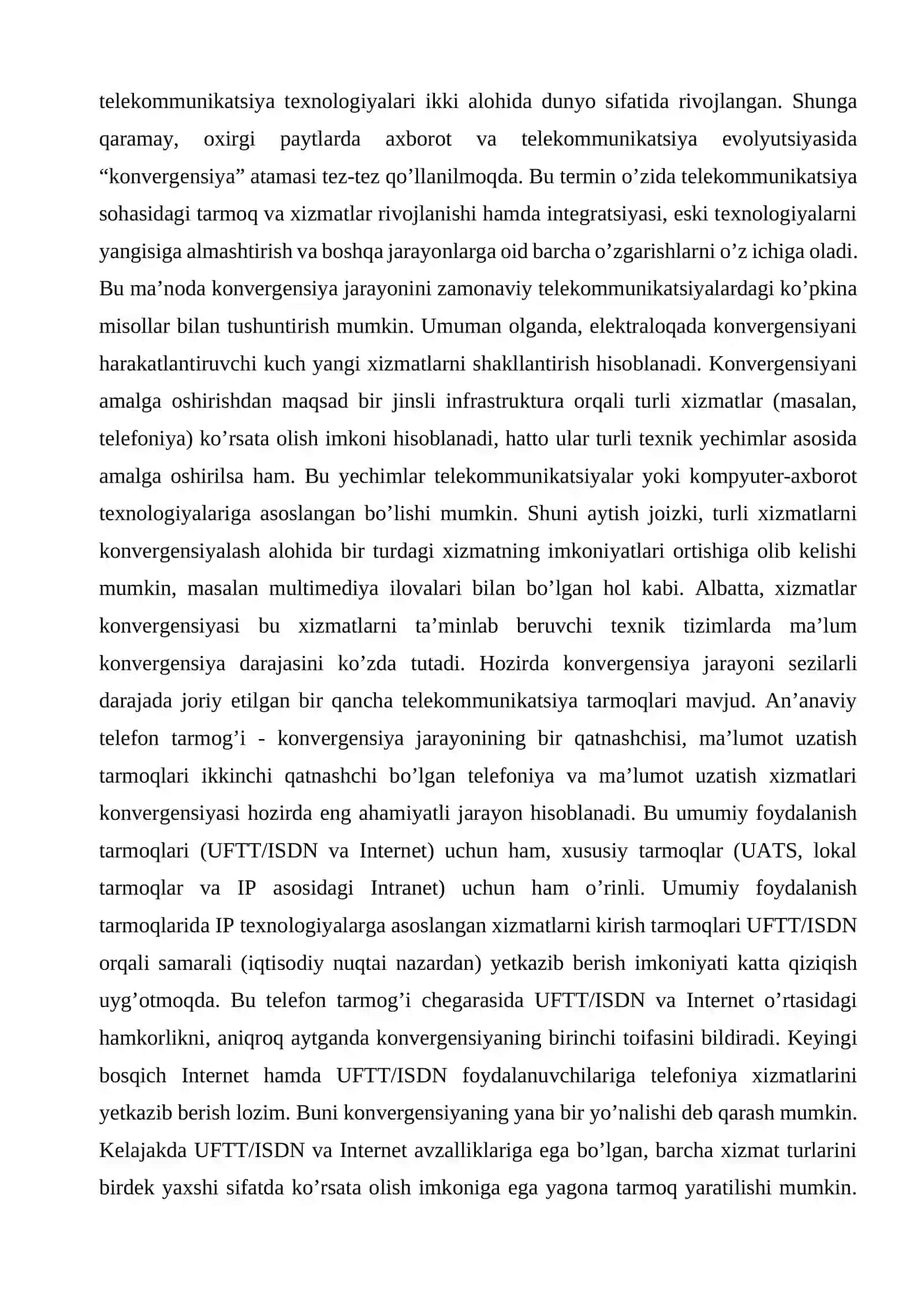 O‘zbekiston Respublikasida telekommunikatsiya tarmog‘ining rivojlanishi 3