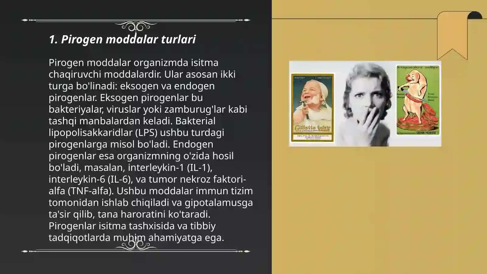 Pirogen moddalar termoregulyatsiya jarayonidagi ahamiyati 3