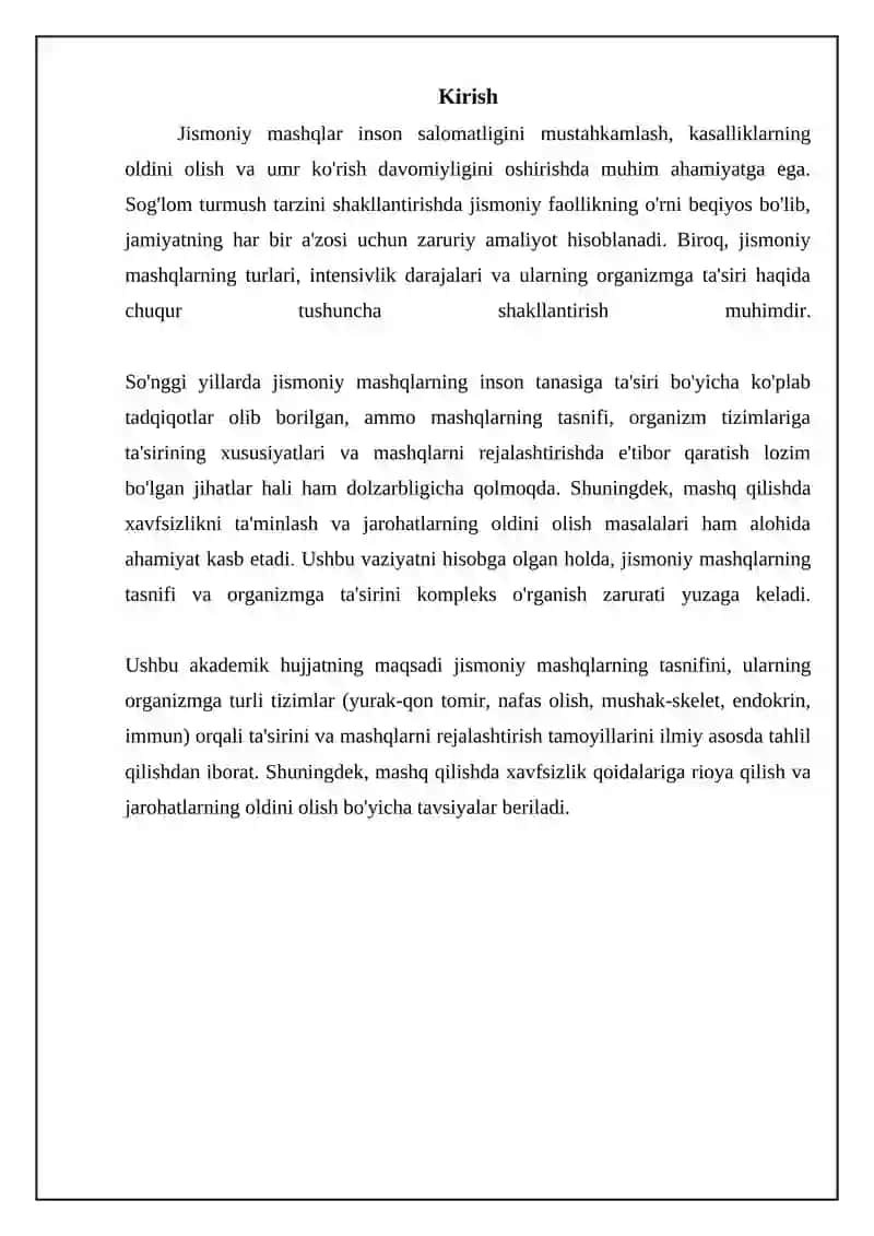 Jismoniy mashqlarning tasnifi va turlari 3