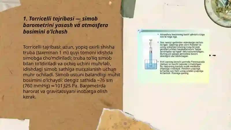 Atmosfera bosimining amalda namoyishini kõrish 3