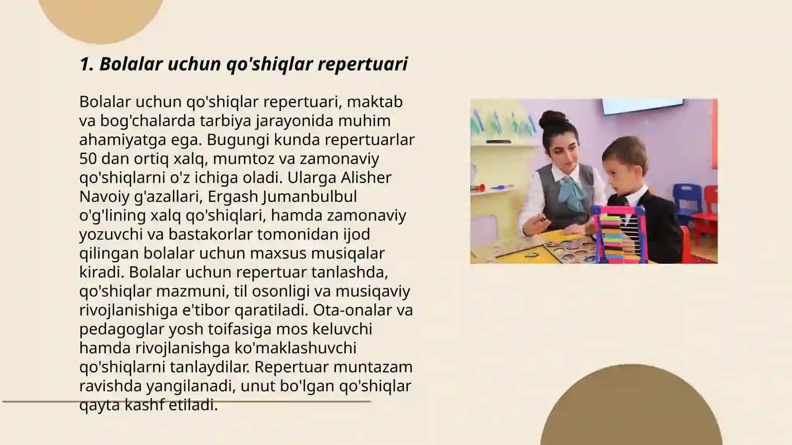 Bolalar musiqiy ta'limi metodikasi 3