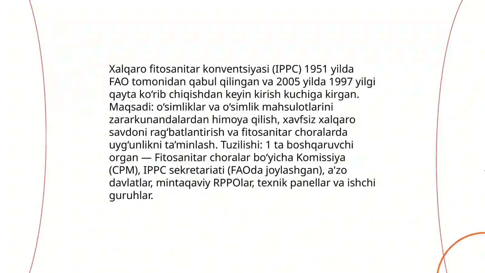 O'simliklar karantini bo'yicha xalqaro bitimlar va asosiy tamoyillar 3