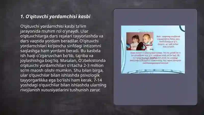 O'qituvchi yordamchisi kasbi 3