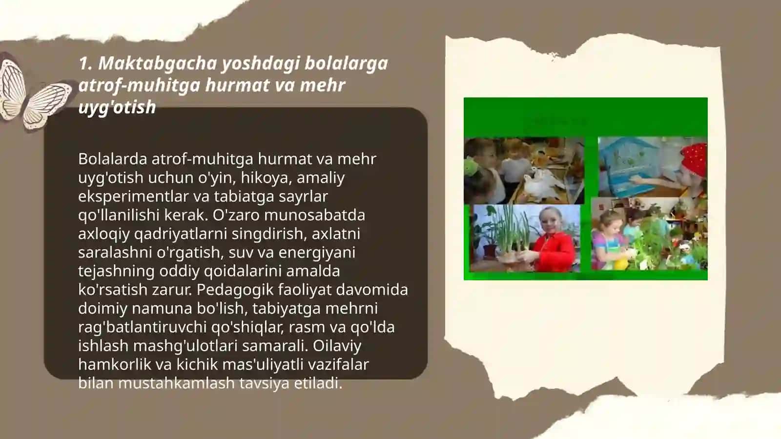 Maktabgacha yoshdagi bolalarga ekologik tarbiya berish 3