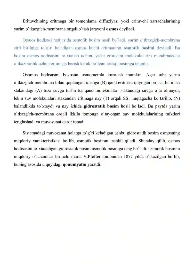 Noelelktrolit moddalar eritmalarining 3