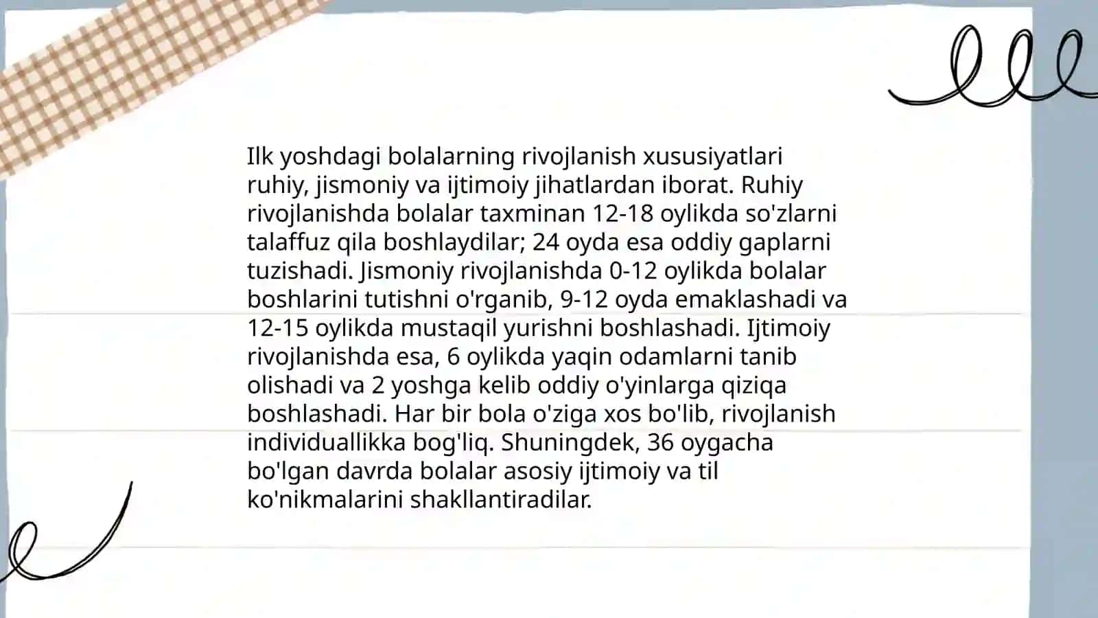 Ilk va maktabgacha yoshdagi bolalar pedagogikasi 3