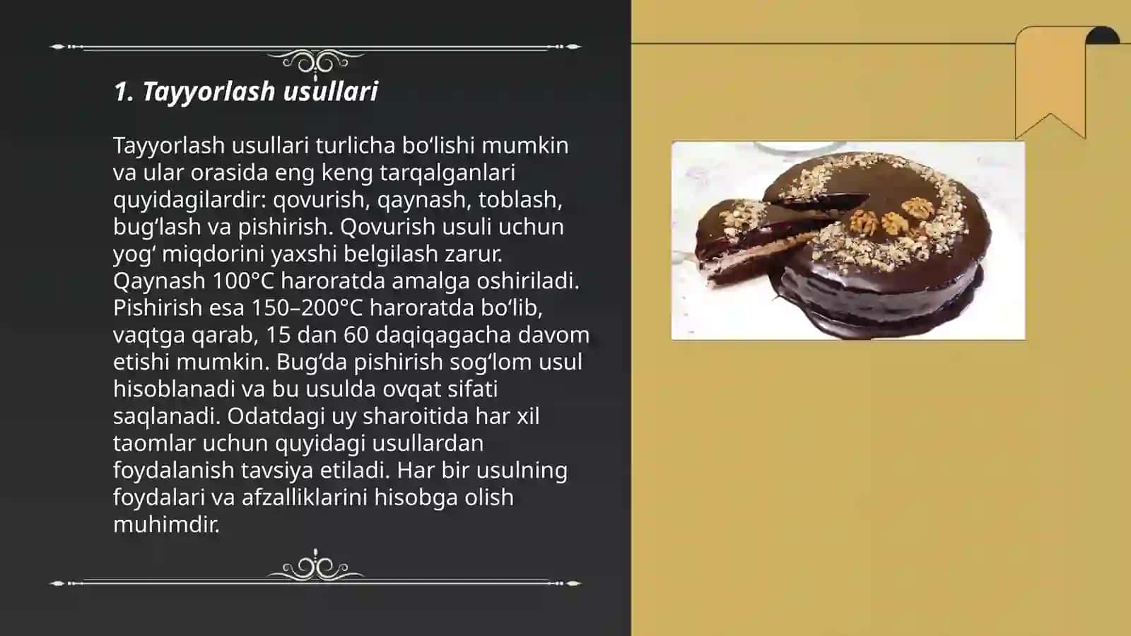 Tayyorlash usullari 3