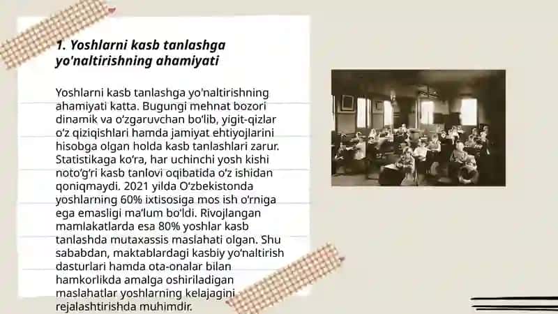 Yoshlarni kasb-hunarga maqsadli yoʻnaltirishga doir ijtimoiy- pedagogik ish 3