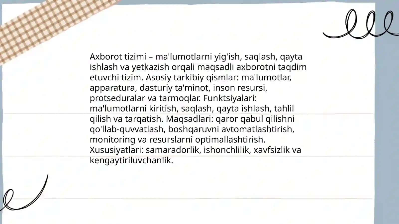 Axborot Tizimlarida Asosiy Tushunchalar 3