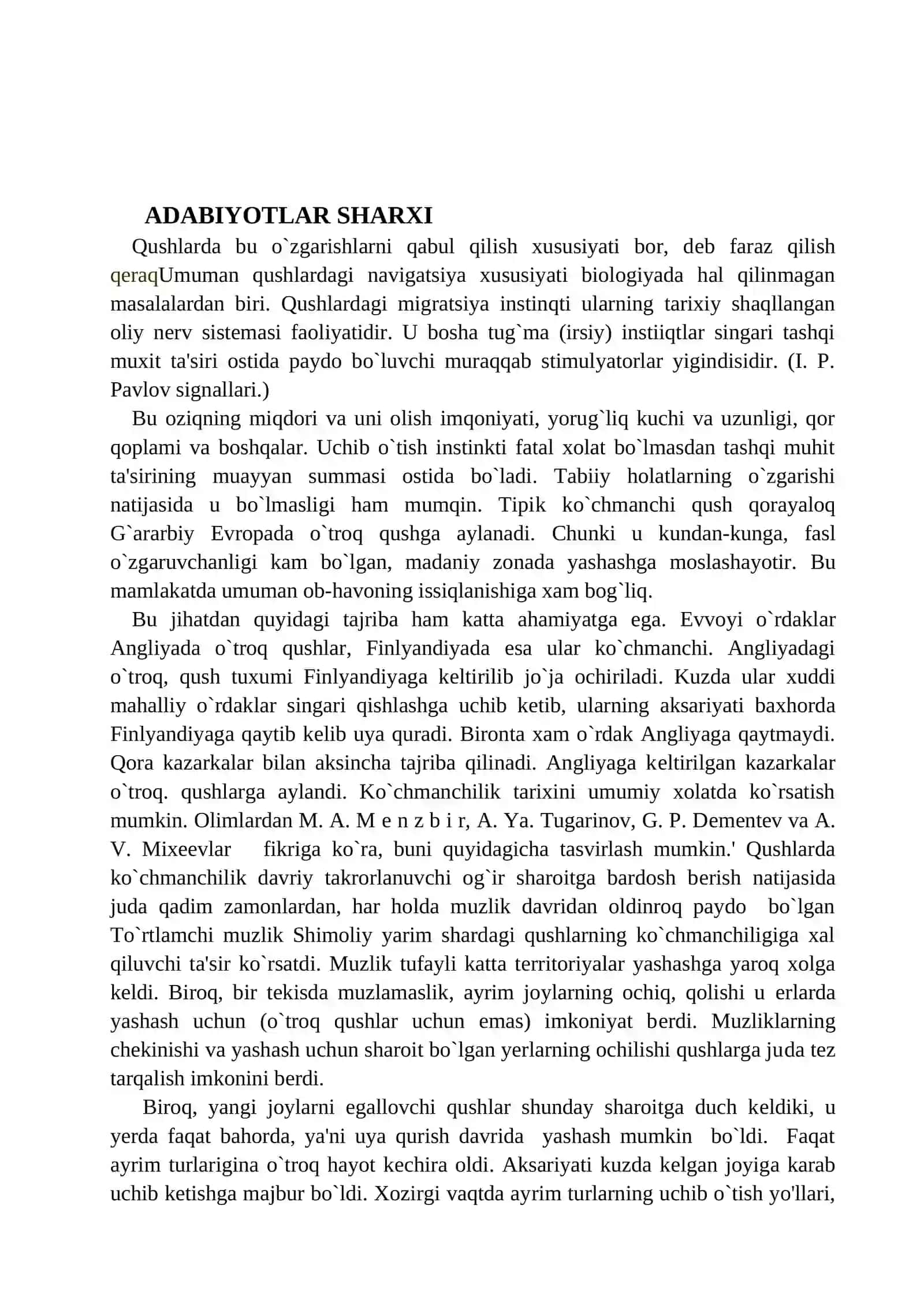 Qushlarning kelib chiqishi va evolyutsiyasi 3