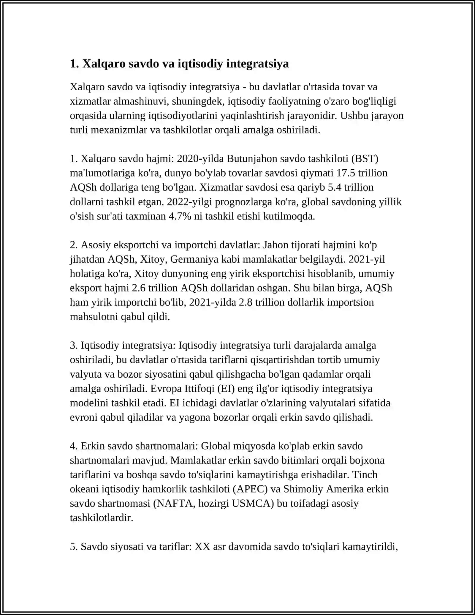 GLOBAL IQTISODIY INQIROZLAR TAHLILI 3