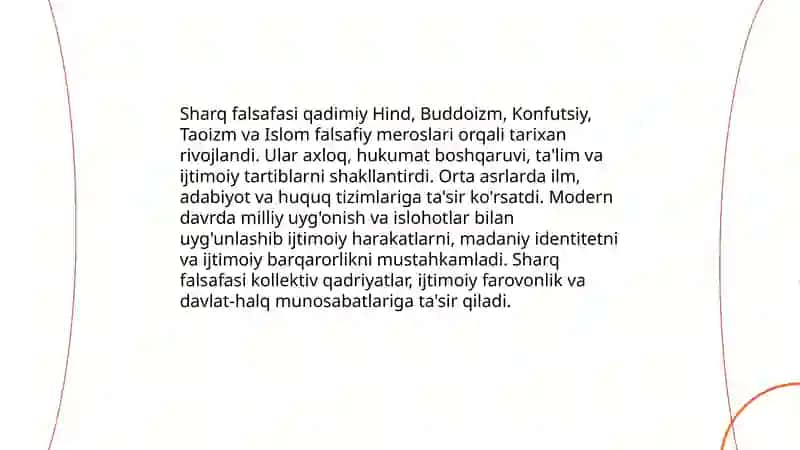 Sharq falsafasi va uning ijtimoiy taraqqiyotdagi roli 3