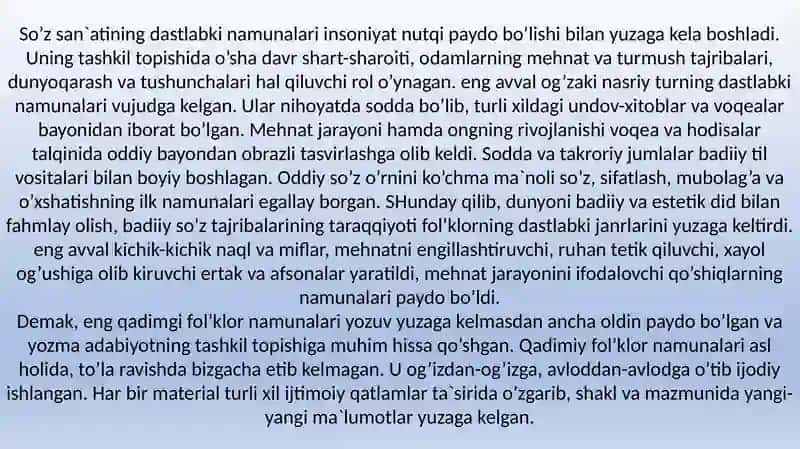 Xalq og‘zaki ijodidagi an’anaviy obrazlar 3