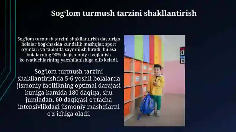 O'zbekistonda maktabgacha yoshdagi bolalarga jismoniy tarbiya berish tizimining rivojlanishi 3