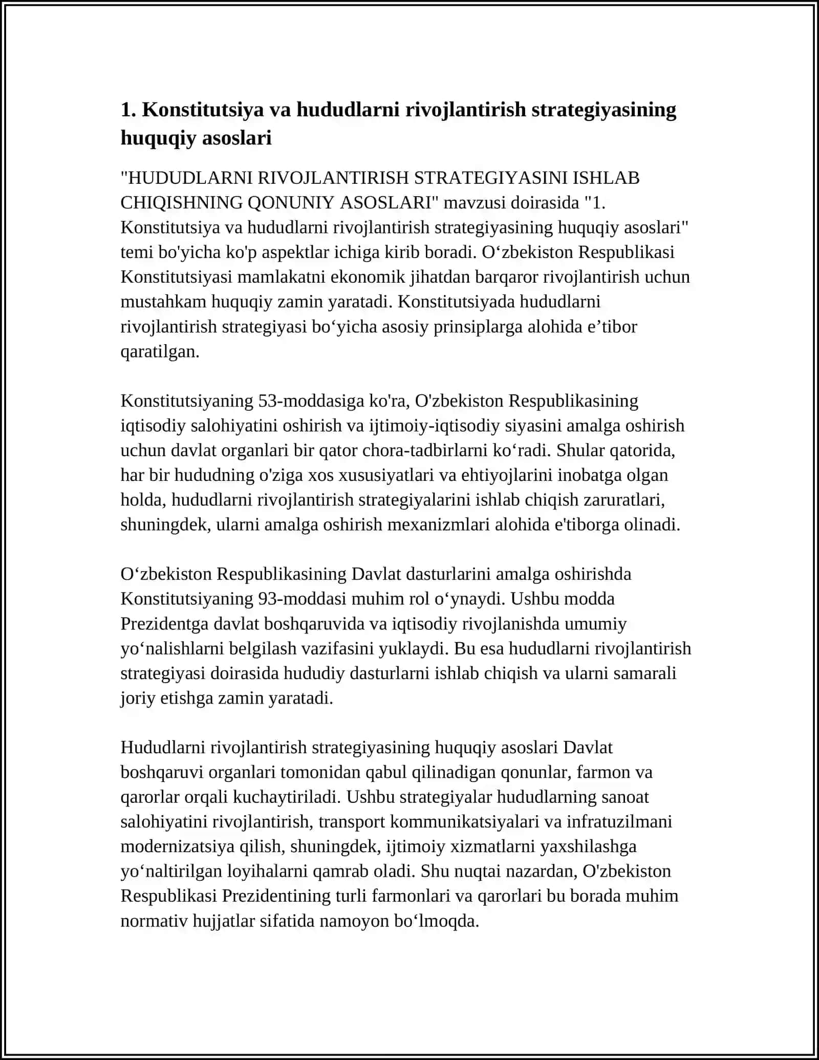 HUDUDLARNI RIVOJLANTIRISH STRATEGIYASINI ISHLAB CHIQISHNING QONUNIY ASOSLARI 3