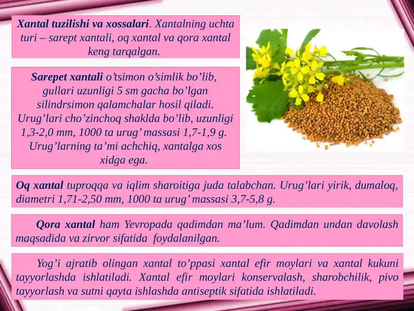 Karamdoshlar va dukkakdoshlar oilasi ga kiruvchi o’simliklar 3