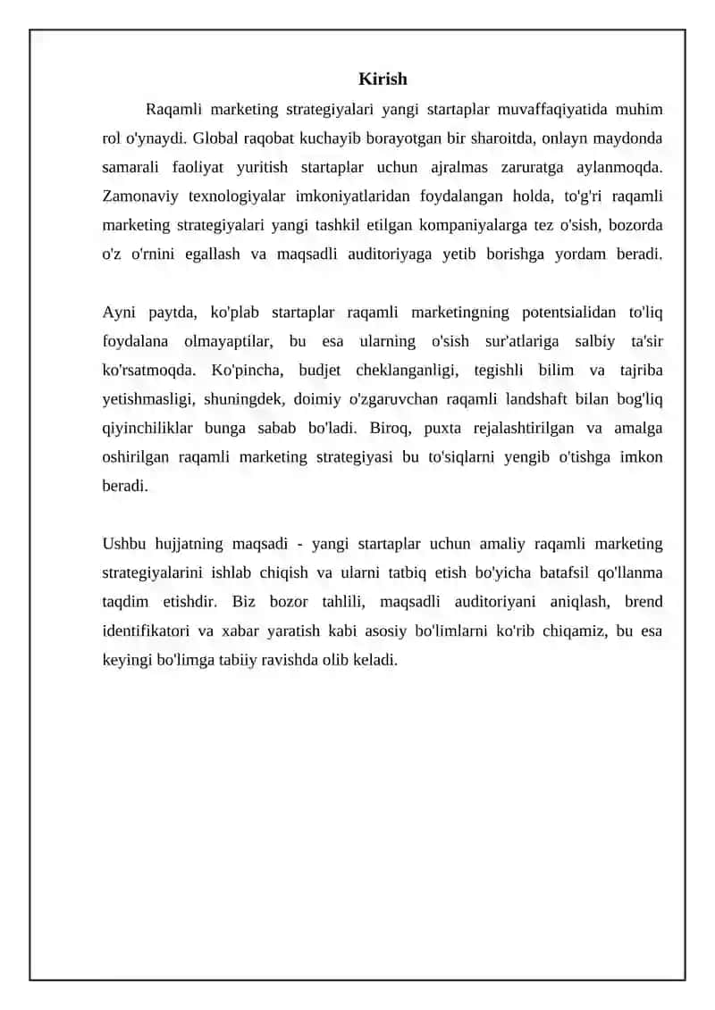 Yangi startaplar uchun raqamli marketing strategiyalari 3